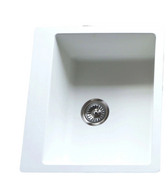 White Cube quartz stone laundry trough kitchen sink